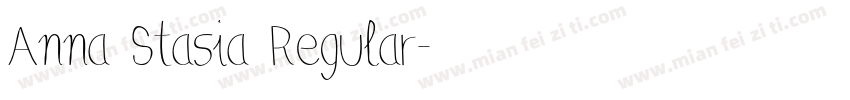 Anna Stasia Regular字体转换